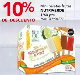 City Club Nutriverde mini paletas frutas oferta
