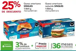 City Club Kraft Singles Queso americano oferta