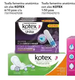 City Club Kotex toalla femenina anatómica sin alas oferta