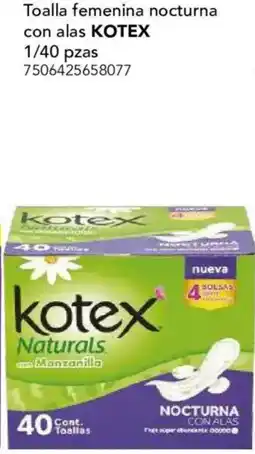 City Club kotex toalla femenina nocturna con alas oferta