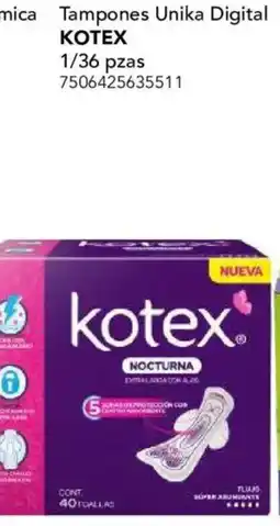City Club Kotex tampones unika digital oferta