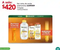City Club garnier rutina de noche antimanchas oferta