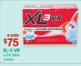 Farmacias Benavides Xl-3 vr 24 tabs oferta