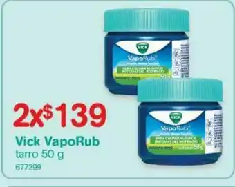 Farmacias Benavides Vick vaporub 50g x2 oferta
