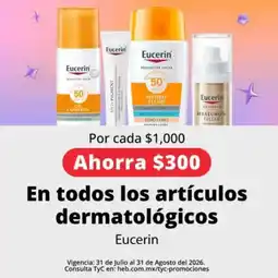 HEB Eucerin - artículos dermatológicos oferta