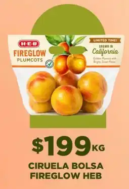 HEB California - fireglow plumcots oferta