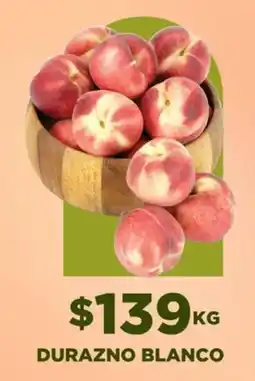 HEB Durazno blanco oferta