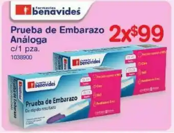 Prueba de embarazo benavides sale