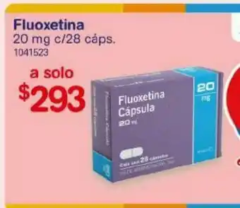 Farmacias Benavides Fluoxetina 20mg 28 cáps oferta