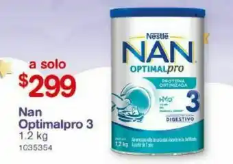 Farmacias Benavides Nan optimalpro 3 1.2 kg oferta