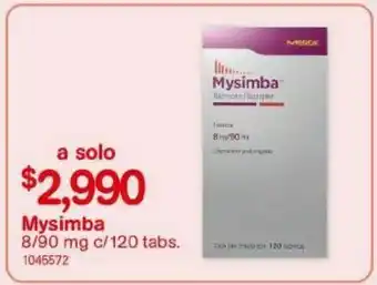 Mysimba 8/90mg 120tabs
