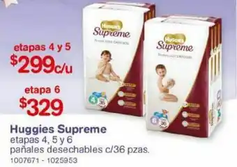 Farmacias Benavides Huggies supreme etapas 4, 5, 6 oferta