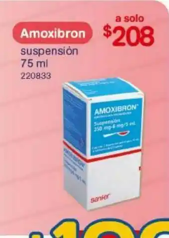 Farmacias Benavides Amoxibron 75ml oferta