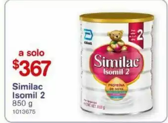 Farmacias Benavides Similac isomil 2 850g oferta