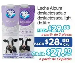 Merza Alpura leche deslactosada o deslactosada light oferta