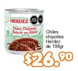 Merza Herdez chiles chipotles enteros en adobo oferta