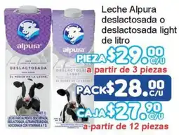 Merza Alpura leche deslactosada o deslactosada light oferta