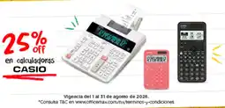 OfficeMax casio calculadoras oferta