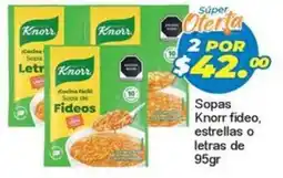 Merza Knorr sopas fideo estrellas o letras oferta