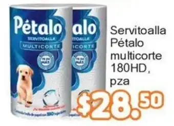 Pétalo servitoalla multicorte