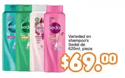Merza Sedal shampoo's oferta