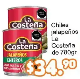 Merza La Costeña chiles jalapeños oferta