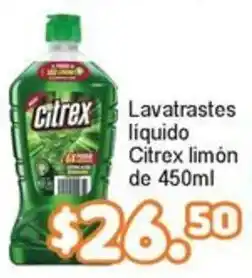 Merza Citrex lavatrastes liquido limón oferta