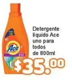 Merza Ace detergente liquido uno para todos oferta
