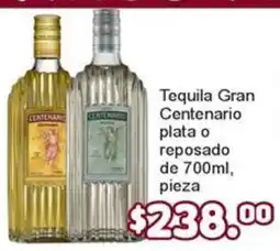 Merza Tequila Gran Centenario plata o reposado oferta