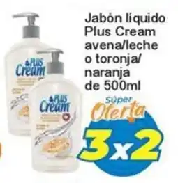 Merza Plus Cream jabón líquido avena/leche o toronja/naranja oferta