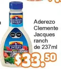 Merza Clemente Jacques Aderezo ranch oferta