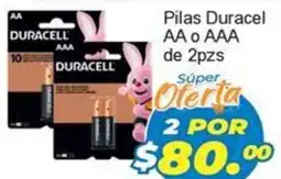 Merza Duracell Pilas AA o AAA oferta