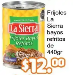 Merza La Sierra Frijoles Bayos Refritos oferta