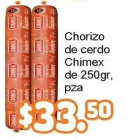 Merza Chimex chorizo de cerdo oferta