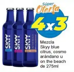 Merza Skyy mezcla citrus, cosmo arándano u on the beach oferta