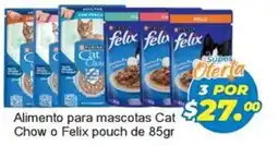 Merza Cat Chow o Felix pouch oferta