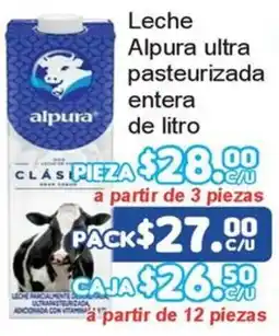 Merza Alpura leche ultra pasteurizada entera de litro oferta