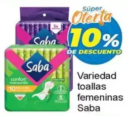 Merza Saba variedad toallas femeninas oferta