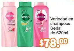 Merza Sedal variedad en shampoos oferta