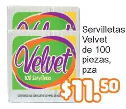 Merza Velvet servilletas oferta