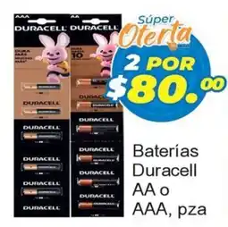 Merza Duracell Baterías AA o AAA oferta