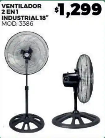 Merco ventilador 2 en 1 industrial 18" oferta
