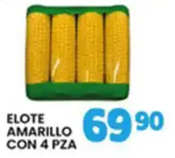 Alsuper Elote amarillo con 4 pza oferta