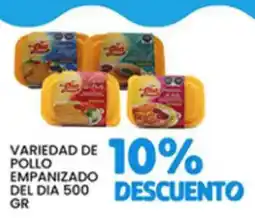 Alsuper Día Variedad de pollo empanizado oferta