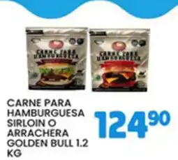 Alsuper Golden bull carne para hamburguesa sirloin o arrachera oferta