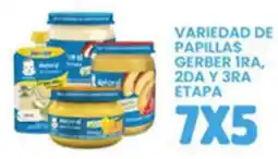 Alsuper gerber variedad de papillas 1ra, 2da y 3ra etapa oferta