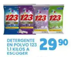 Alsuper Detergente en polvo 123 oferta