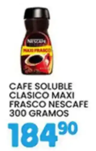 Alsuper nescafe cafe soluble clasico maxi frasco oferta