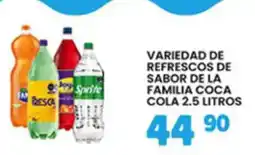 Alsuper coca cola variedad de refrescos de sabor oferta