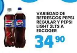 Alsuper Pepsi variedad de refrescos pepsi regular y pepsi light oferta